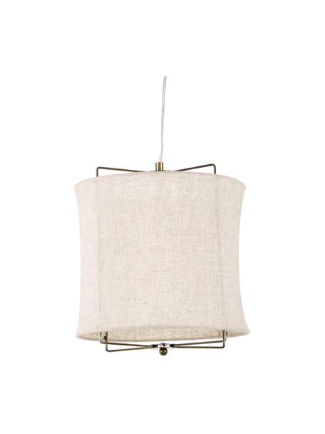 Lampa wisząca z lnu Clouds, Beżowy, Ø 30 x W 30 cm