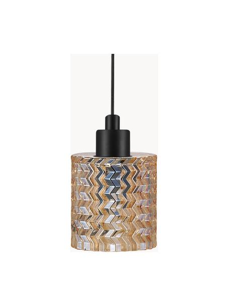 Petite suspension en verre Hollywood, Ambré, Ø 11 x haut. 18 cm