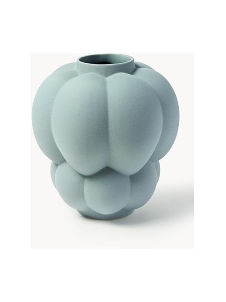 Keramik-Vase Uva, H 35 cm, Keramik, Graublau, Ø 32 x H 35 cm