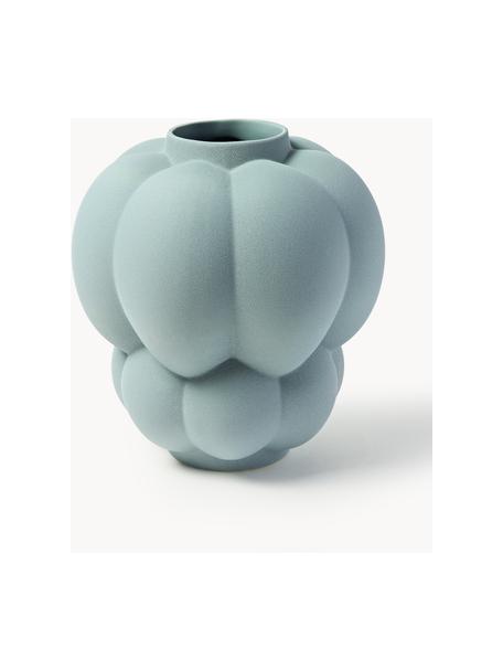 Keramik-Vase Uva, H 35 cm, Keramik, Graublau, Ø 32 x H 35 cm