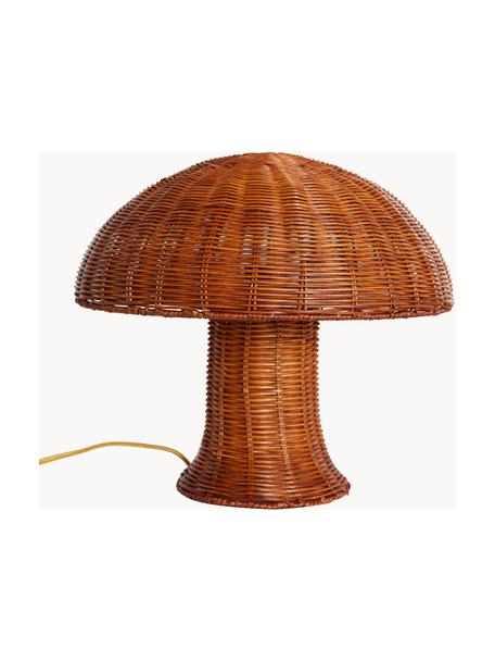 Stolní lampa z ratanu Natural, Hnědá, Ø 34 cm, V 30 cm