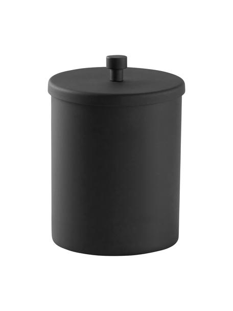 Contenitore Sasha, Metallo rivestito, Nero, Ø 10 x Alt. 14 cm