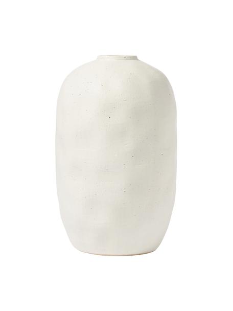 Vaso da terra grande in gres Bruno, Gres, Bianco, Ø 39 x Alt. 62 cm