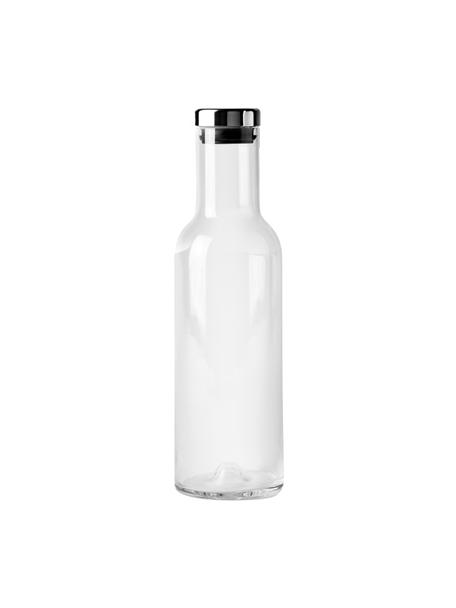 Botella de vidrio con tapón Deluxe, 1 L, Vidrio soplado artesanalmente, silicona, Transparente, Al 29 cm, 1 L
