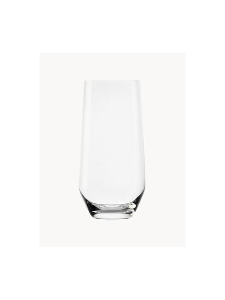 Hoge kristallen glazen Revolution, 6 stuks, Kristalglas, Transparant, Ø 7 x H 14 cm, 360 ml
