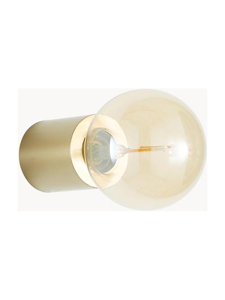 Faretto piccolo da parete e soffitto Chanty, Lampada: metallo ottonato, Dorato opaco, Ø 6 x Prof. 7 cm