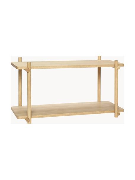 Holz-Wandregal Folk, Eichenholzfurnier, Eichenholz, Eichenholz, B 80 x H 42 cm