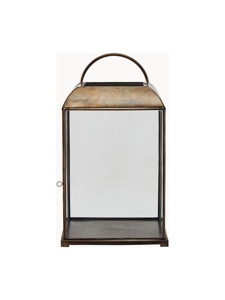 Lanterne Mandurai, haut. 57 cm, Brun, transparent, larg. 33 x haut. 57 cm