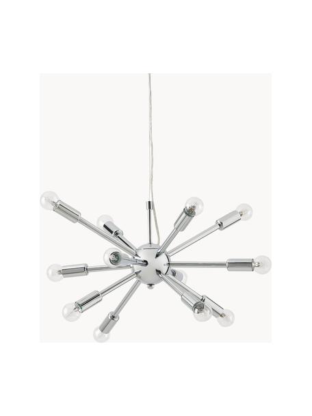 Pendelleuchte Spike, Lampenschirm: Metall, verchromt, Baldachin: Metall, verchromt, Chromfarben, Ø 50 x H 52 cm