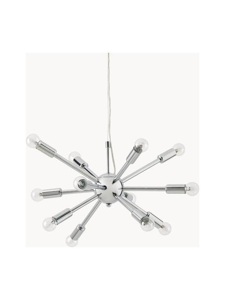 Hanglamp Spike, Lampenkap: verchroomd metaal, Chroomkleurig, B 50 x H 52 cm