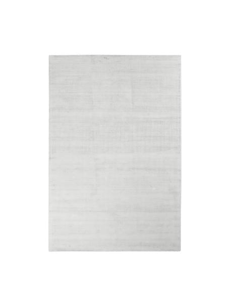 Handgeweven viscose vloerkleed Jane, Onderzijde: 100% katoen Het in dit pr, Zilvergrijs, B 200 x L 300 cm (maat L)