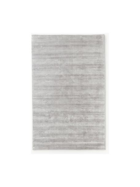 Tapis en viscose tissé main Jane, Gris clair, larg. 200 x long. 300 cm (taille L)