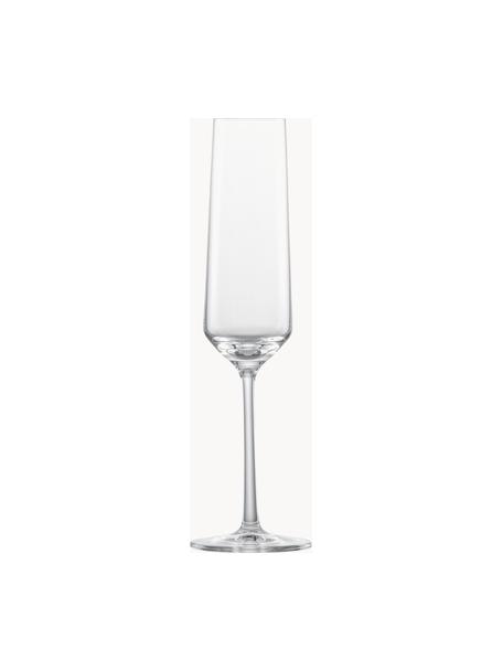 Křišťálové sklenice na sekt Pure, 2 ks, Tritanové křišťálové sklo, Transparentní, Ø 7 cm, V 25 cm, 200 l
