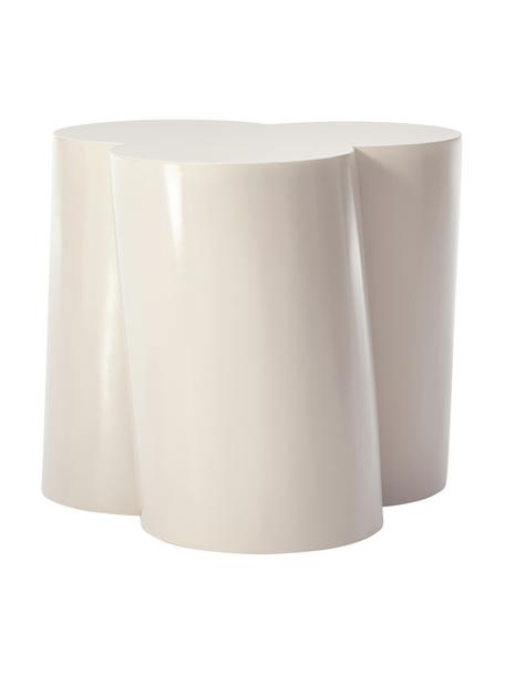 Odkládací stolek Flower, Lakovaná MDF deska (dřevovláknitá deska střední hustoty), Béžová, Š 43 cm, V 46 cm