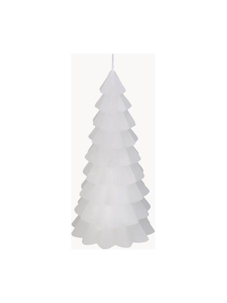 Velas decorativa Tree, 2 uds., Cera, Blanco, Ø 10 x Al 20 cm
