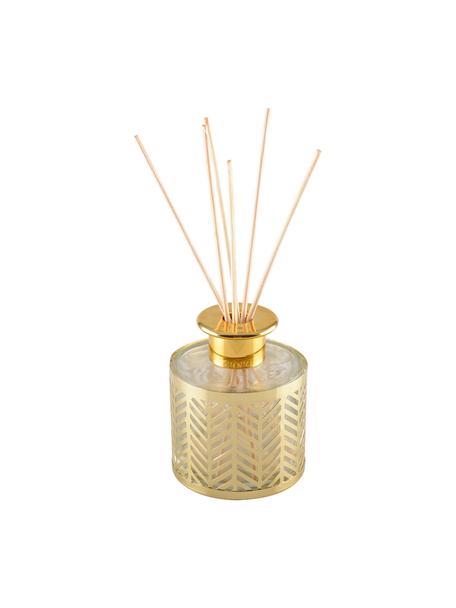 Diffuseur Helion (vanille), Métal, verre, huile parfumée, bâtonnets en bois, Vanille, Ø 9 x haut. 24 cm