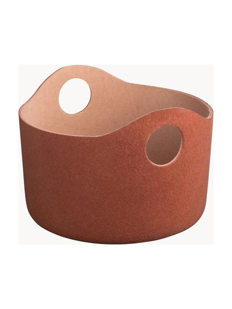 Portariviste Tiggy, alt. 29 cm, Feltro, Rosso ruggine, Ø 43 x Alt. 29 cm