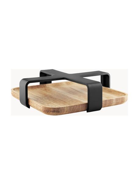 Serviettenhalter Nordic Kitchen aus Bambus, Bambus, Kunststoff

Dieses Produkt wird aus nachhaltig gewonnenem, FSC®-zertifiziertem Holz gefertigt., Braun, Schwarz, B 19 x H 5 cm