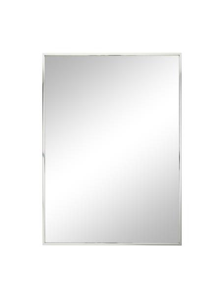 Espejo de pared cuadrado de aluminio Alpha, Espejo: cristal, Aluminio , An 50 x Al 70 cm