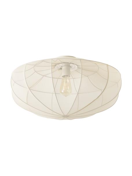 Plafón de tejido malla Beau, Pantalla: tela, Estructura: metal con pintura en polv, Cable: cubierto en tela, Beige, Ø 60 x Al 29 cm