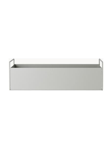 Portavaso Plant Box, Ferro verniciato a polvere, Grigio chiaro, Larg. 45 x Alt. 14 cm