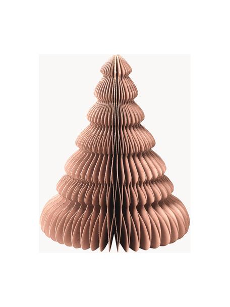 Sapin de Noël en papier Paper Pine, Carton, Abricot, Ø 13 x haut. 15 cm