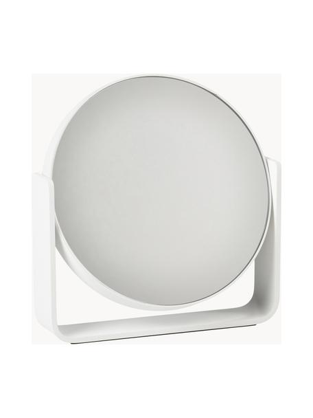 Miroir cosmétique rond avec effet grossissement Ume, Blanc, larg. 19 x haut. 20 cm