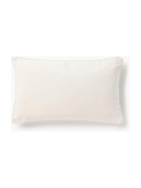 Housse de coussin 30x50 en velours Dana, 100 % velours de coton, Gris clair, larg. 30 x long. 50 cm