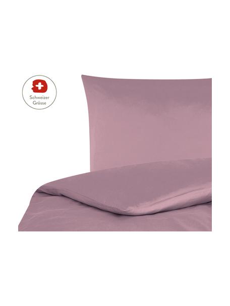 Baumwollsatin-Bettdeckenbezug Comfort in Mauve, Webart: Satin, leicht glänzend Fa, Mauve, B 200 x L 210 cm