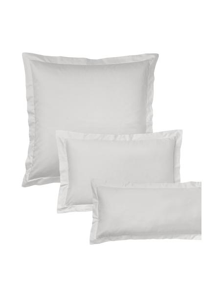 Funda de almohada de satén Premium, Gris claro, An 50 x L 70 cm