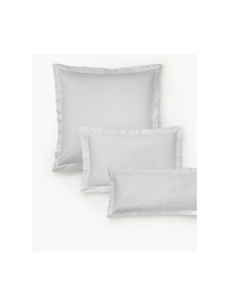 Baumwollsatin-Kopfkissenbezug Premium, Webart: Satin Fadendichte 400 TC,, Hellgrau, B 50 x L 70 cm