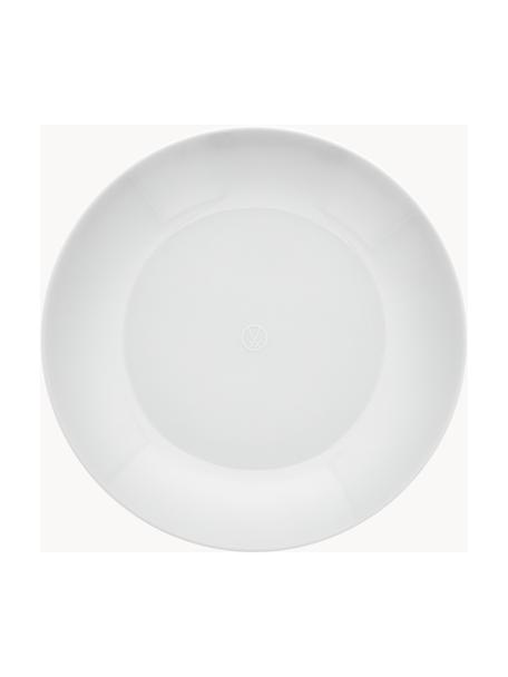 Ručně vyrobené talíře na těstoviny z porcelánu Cosmopolitan, 2 ks, Porcelán, Bílá, Ø 21 cm