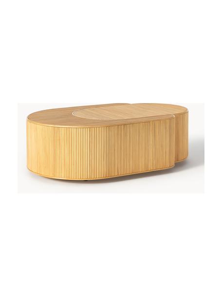 Tavolino da salotto Ilvi, Piano del tavolo: pannelli MDF (fibra a med, Legno di mogano, Larg. 110 x Alt. 70 cm