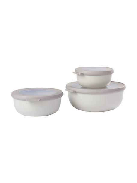Ronde opbergschalen Cirqula, set van 3, Polypropyleen (PP), Thermoplastische Elastomeren (TPE), BPA-vrij, Beige, Set met verschillende formaten