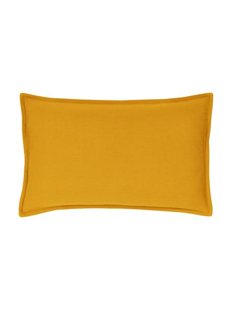 Federa arredo in cotone giallo senape Mads, 100% cotone, Giallo, Larg. 30 x Lung. 50 cm
