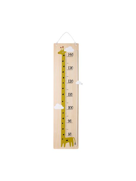 Metro per bambini Giraffe, Compensato, cotone, metallo, Giallo, Larg. 20 x Alt. 82 cm