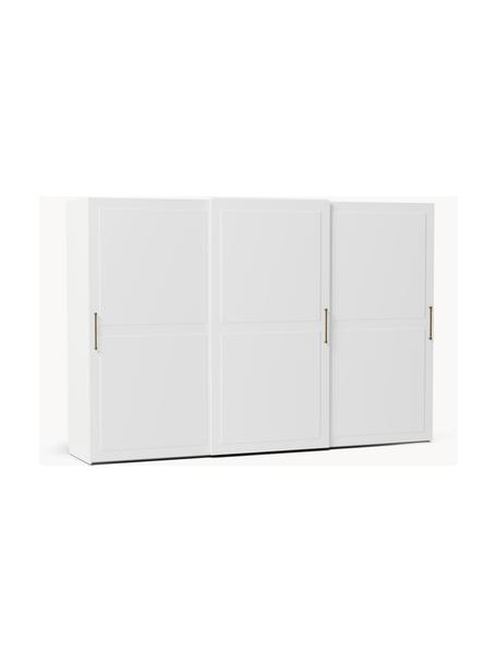Modulární šatní skříň s posuvnými dveřmi Charlotte, šířka 300 cm, různé varianty, Bílá, Interiér Basic, Š 300 x V 200 cm