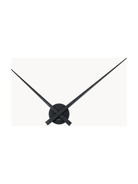 Nástenné hodiny Little Big Time, Lakovaný hliník, Čierna, Ø 90 cm