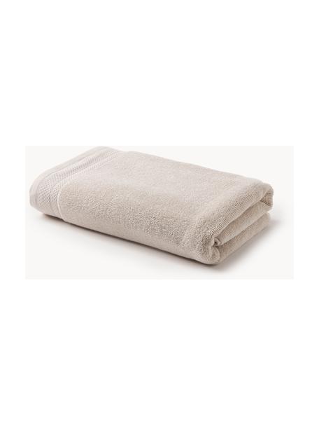 Handtuch Premium aus Bio-Baumwolle in verschiedenen Grössen, 100 % Bio-Baumwolle, GOTS-zertifiziert (von GCL International, GCL-300517)
 Schwere Qualität, 600 g/m², Hellbeige, Duschtuch, B 70 x L 140 cm