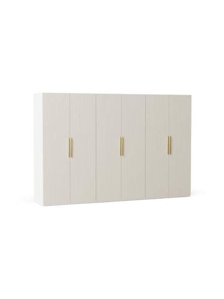 Modularer Drehtürenschrank Simone, 300 cm Breite, mehrere Varianten, Korpus: Spanplatte, FSC-zertifizi, Holz, Beige, Basic Interior, B 300 x H 200 cm