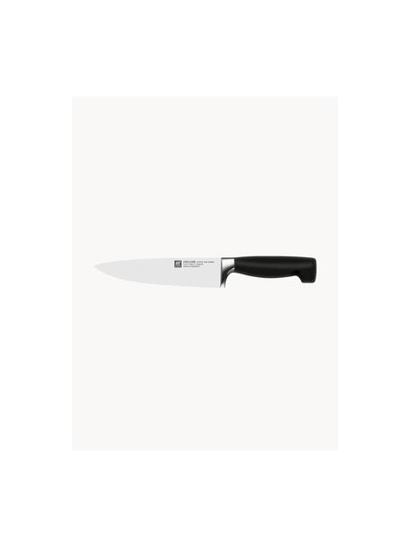 Cuchillo chef Gourmet, Plateado, negro, L 31 cm