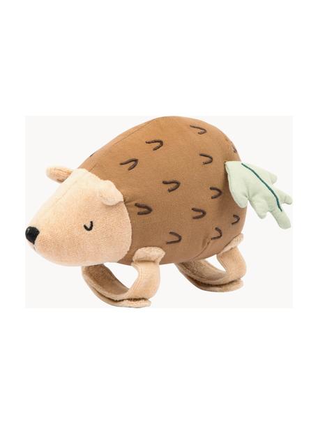 Spieluhr Twinkle the Hedgehog, Bezug: 100 % Leinen, Beige- und Brauntöne, B 20 x H 11 cm