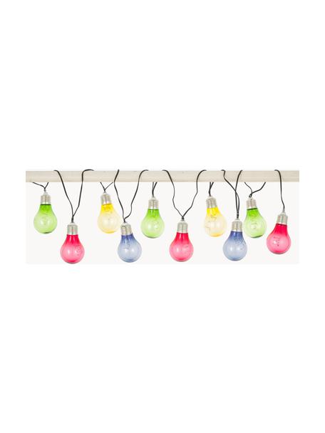 Ghirlanda  a LED Glow, 150 cm, 10 lampioni, Lampadina: plastica, Nero, multicolore, Lung. 150 cm