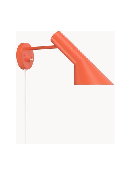 Wandlamp AJ met stekker, Lamp: gecoat staal, Oranje, Ø 32 x H 18 cm