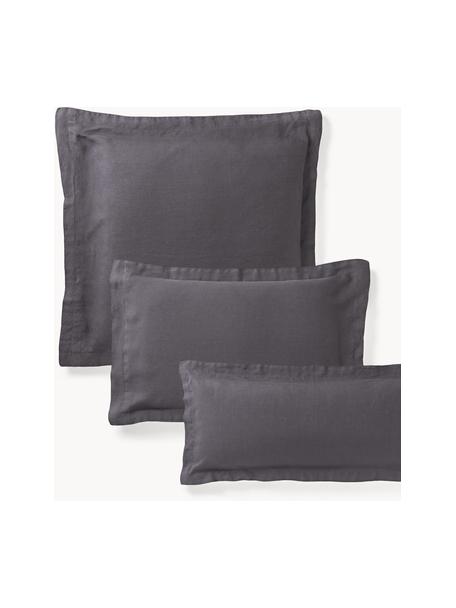 Funda de almohada de lino lavado Pure, 100% lino
Densidad de hilo 110 TC, calidad estándar

El material utilizado para este producto ha sido probado contra sustancias nocivas y está certificado según el STANDARD 100 by OEKO-TEX®, 15.HIN.65948, HOHENSTEIN HTTI, Gris antracita, An 50 x L 70 cm