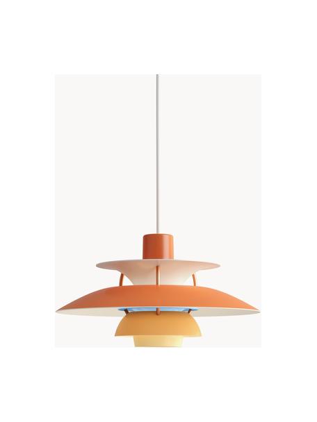 Hanglamp PH 5, verschillende formaten, Lampenkap: gecoat metaal, Oranjetinten, goudkleurig, Ø 30 x H 16 cm