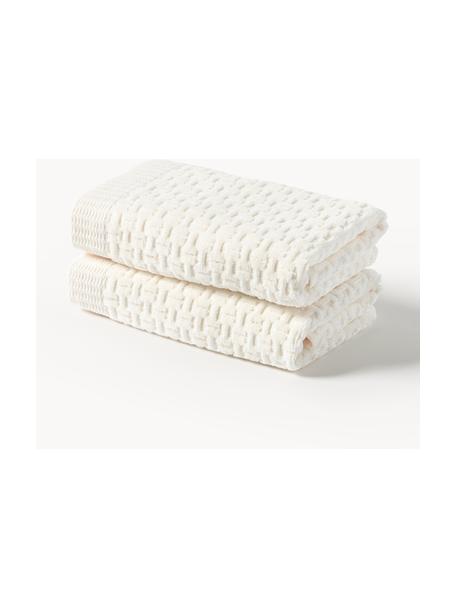 Ręcznik Niam, różne rozmiary, Kremowobiały, Ręcznik dla gości, S 30 x D 50 cm, 2 szt.