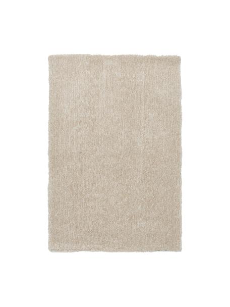 Flauschiger Melange Hochflor-Teppich Marsha, Flor: 100 % Polyester, Beige, B 80 x L 150 cm (Größe XS)