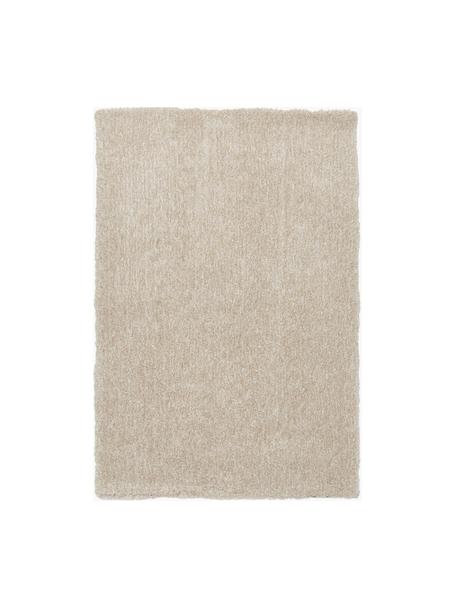 Alfombra de pelo alto Marsha, Reverso: 55% poliéster, 45% algodó, Beige, An 80 x L 150 cm (Tamaño XS)