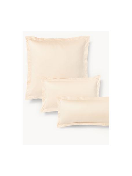 Poszewka na poduszkę z satyny bawełnianej Premium, Brzoskwiniowy, S 70 x D 80 cm